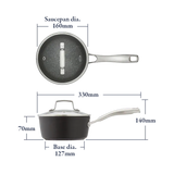 Stellar Rocktanium 16cm Non-Stick Saucepan 1L