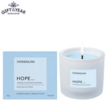 Stoneglow Affirmations Hope Rock Salt & Citrus Scented Candle Tumbler