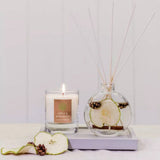 Stoneglow Apple & Bergamot Medium Natural Wax Candle