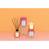 Stoneglow Peach Fuzz Soy Wax Scented Candle Tumbler In Orange Glass