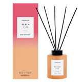 Stoneglow Sol Peach Fuzz Scented Reed Diffuser 130ml In Orange Glass