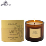 Stoneglow The Walled Garden Golden Mimosa Scented Natural Wax Candle Tumbler