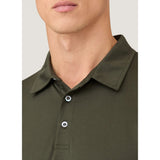 Sunspel Classic Jersey Polo Shirt In Dark Green