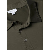 Sunspel Classic Jersey Polo Shirt In Dark Green