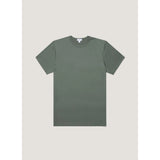 Sunspel Classic T‑shirt In Dusk Green
