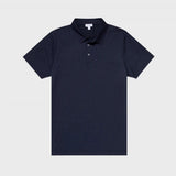 Sunspel Jersey Classic Polo Shirt In Navy