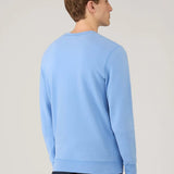 Sunspel Loopback Sweatshirt In Azure Blue