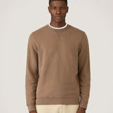 Sunspel Loopback Sweatshirt In Dark Cedar