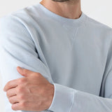 Sunspel Loopback Sweatshirt Pastel Blue