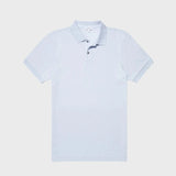 Sunspel Pique Polo Shirt Pastel Blue