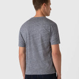 Sunspel Riviera Midweight T‑Shirt in Navy Twist