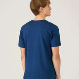 Sunspel Riviera Midweight T‑Shirt In Real Indigo