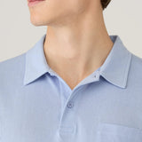 Sunspel Riviera Polo Shirt In Sky