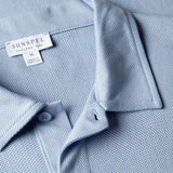 Sunspel Riviera Polo Shirt In Sky