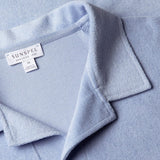 Sunspel Towelling Polo Shirt In Sky