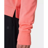 Sweaty Betty After Class Crop Sweatshirt In Melon Pink