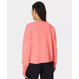 Sweaty Betty After Class Crop Sweatshirt In Melon Pink