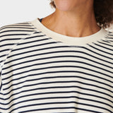 Sweaty Betty After Class Crop Sweatshirt In White Stripe