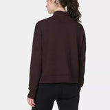 Sweaty Betty After Class Funnel Neck Sweatshirt in Sable Brown