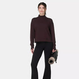 Sweaty Betty After Class Funnel Neck Sweatshirt in Sable Brown