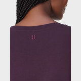 Sweaty Betty After Class Longline Sweatshirt in Neptune Purple