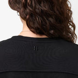 Sweaty Betty After Class Seam Detail Crop Sweatshirt In Black