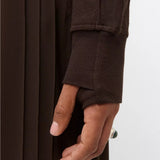 Sweaty Betty After Class Seam Detail Crop Sweatshirt In Espresso Brown