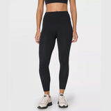 Sweaty Betty All Day 7/8 Side Stripe Legging in Black/Taupe