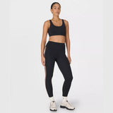Sweaty Betty All Day 7/8 Side Stripe Legging in Black/Taupe