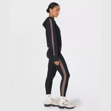 Sweaty Betty All Day 7/8 Side Stripe Legging in Black/Taupe