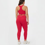 Sweaty Betty All Day 7/8 Wrap Waist Leggings In Crimson Red