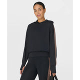 Sweaty Betty All Day Side Stripe Hoodie In Black
