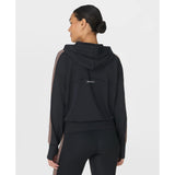 Sweaty Betty All Day Side Stripe Hoodie In Black