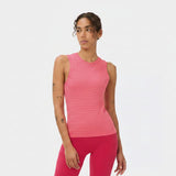 Sweaty Betty Athlete Seamless Mid Length Racer Vest In Crimson Red