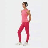 Sweaty Betty Athlete Seamless Mid Length Racer Vest In Crimson Red