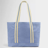 Sweaty Betty Canvas Tote Bag In Laguna blue Butterscotch Yellow