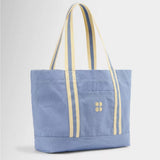 Sweaty Betty Canvas Tote Bag In Laguna blue Butterscotch Yellow