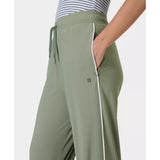 Sweaty Betty Explorer Wide Leg Trousers In Willow Green