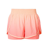 Sweaty Betty Get Set 2-in-1 Multi-Train Shorts in Melon Pink/Peach/Orange Ombre