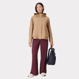 Sweaty Betty Motion Waterproof Cropped Parka In Golden Beige