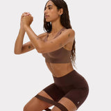 Sweaty Betty Power 6" Cycling Shorts In Espresso Brown