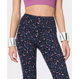 Sweaty Betty Power 7/8 Gym Leggings In Purple Leopard Splash Print