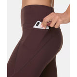 Sweaty Betty Power 7/8 Gym Leggings In Sable Brown