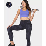 Sweaty Betty Power 7/8 Reflective Workout Leggings In Black Star Reflective Print