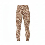 Sweaty Betty Power 7/8 Workout Leggings In Beige Ink Leopard Print