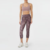 Sweaty Betty Power Cropped Gym Leggings In Purple Erosia Print