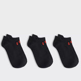 Sweaty Betty Recycled Plastic Lightweight Trainer Socks 3 Pack In Black