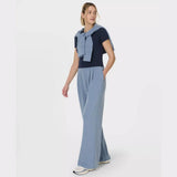 Sweaty Betty Sand Wash Wide Leg Trousers In Luxe Blue