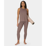 Sweaty Betty Soft Flow Studio Tank In Taupe Brown