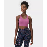 Sweaty Betty Stamina Seamless Sports Bra In Argyle Purple